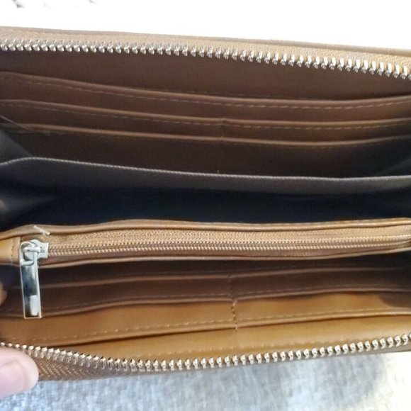 L@@K SAFE KEEPER RFID Brown Large Wallet Faux Leather EXCELLENT! NWT - Picture 6 of 7